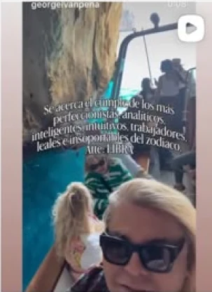 Reel: George en un paseo en barco por la costa