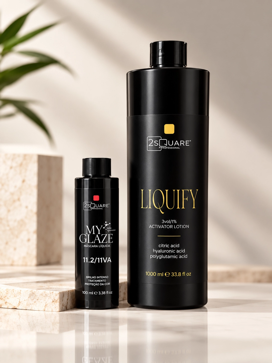 Frascos Liquify y My Glaze de Two Square